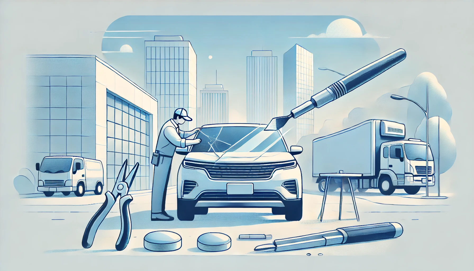 Se Puede Reparar un Parabrisas con Piquetes Grandes Santiago Chile